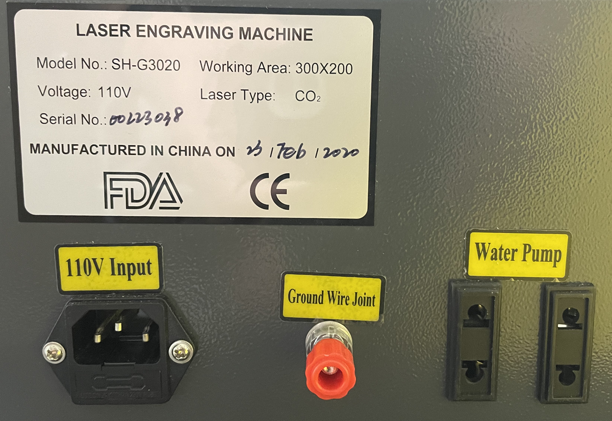 Laser Engraver Back Panel